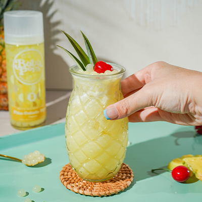 Piña Colada Style Boba POPS