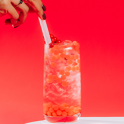 Frosted Cranberry Boba POPS