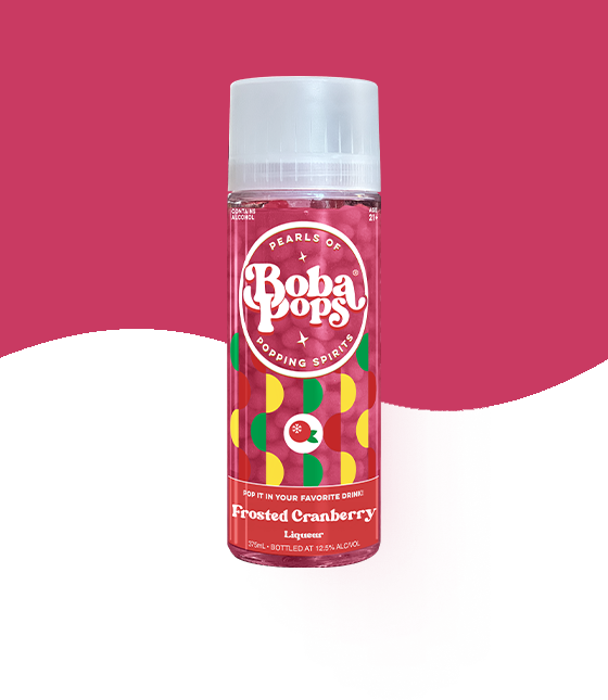 Frosted Cranberry Boba POPS