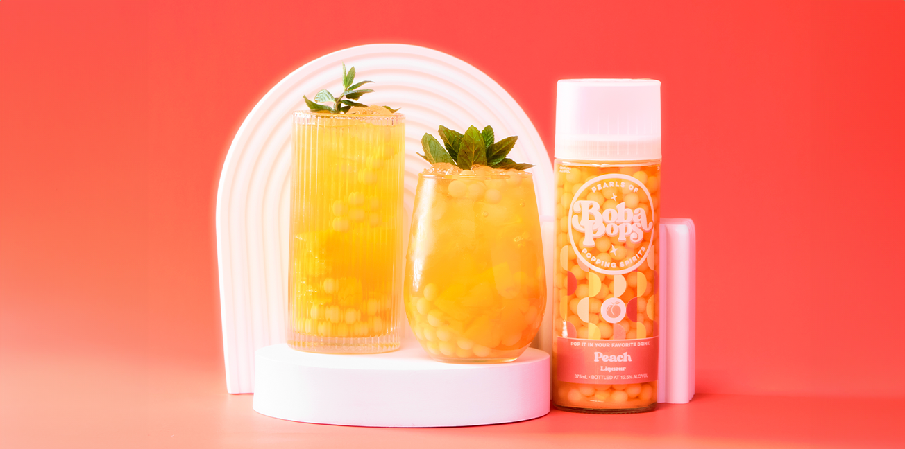 Peach Boba POPS
