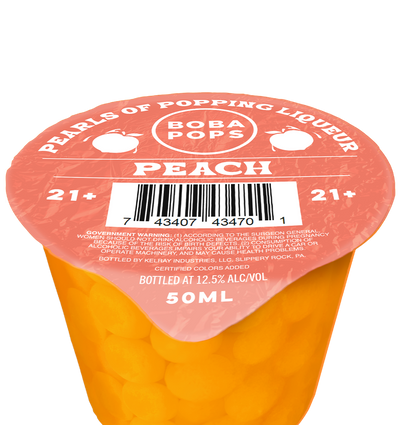 Peach Boba POPS - Mini (6 Pack)