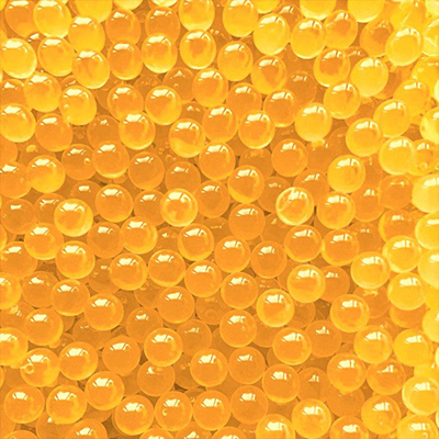 Close-up of Boba Pops Peach pearls