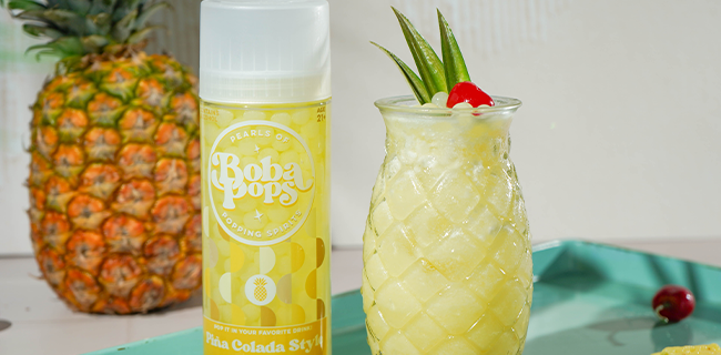 Piña Colada Style Boba POPS