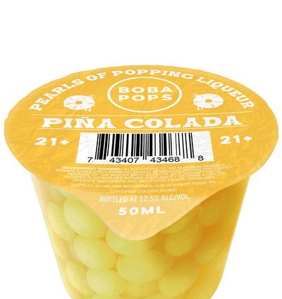 Piña Colada Style Boba POPS - Mini (6 Pack)