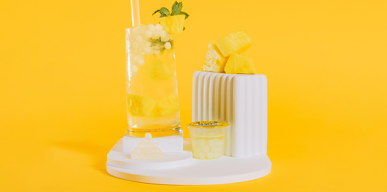 Piña Colada Style Boba POPS - Mini (6 Pack)