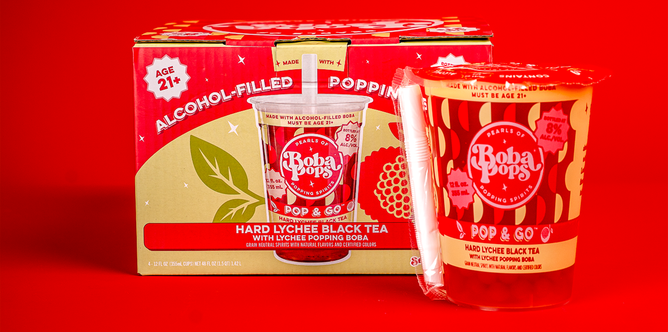 Lychee Black Tea - Pop & Go (4 Pack)