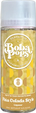 Piña Colada Style Boba POPS