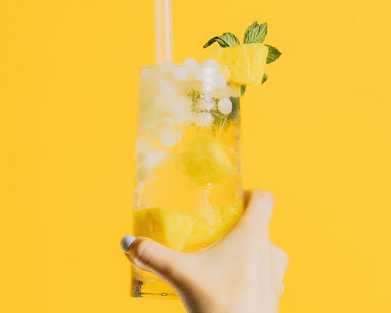 Piña Colada Style Boba Pops
